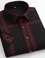 Obsidian Ember Grid Formal Shirt