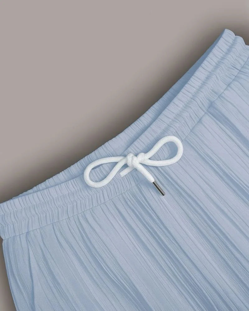 Men's Sky Blue Colour Premium Lining Structured Top Bottom Set