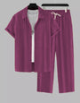 Men's Melon Colour Premium Lining Structured Top Bottom Set
