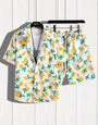 Sweet mango Digital printed Shirt with solid Shorts