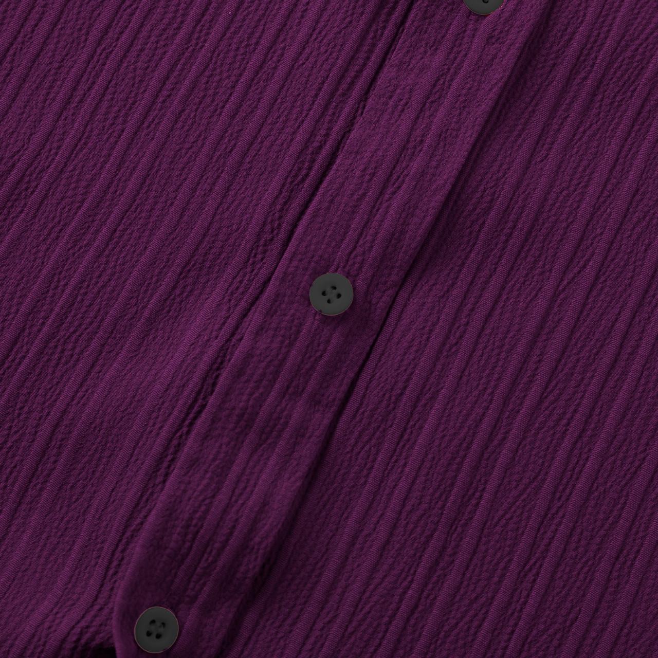 Wine Colour Premium Lining Structured Short Sleeve Shirt