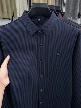 Midnight Sovereign Pinstripe Formal Shirt