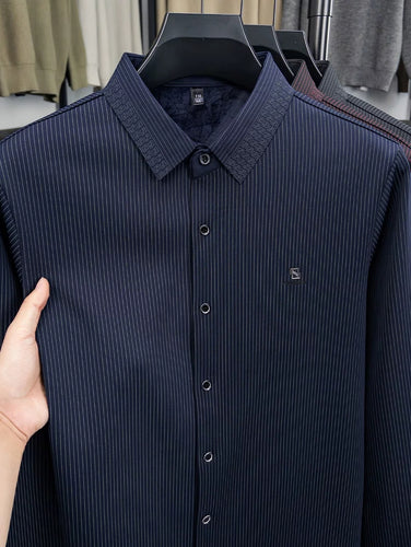 Midnight Sovereign Pinstripe Formal Shirt
