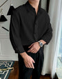 Stylish Black Colour Lining Structured Full Sleeve Shirt